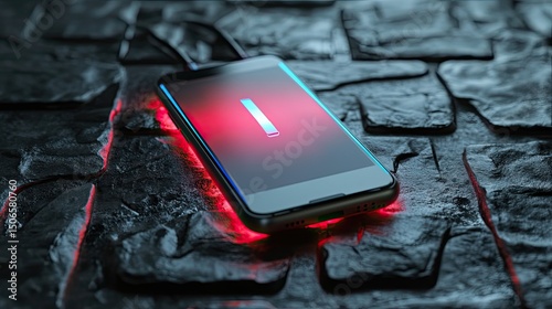 A smartphone with a fully charged battery, symbolizing long-lasting reliability and modern technology.
