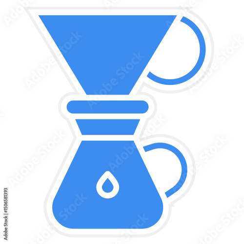 Coffee Dripper Icon Style