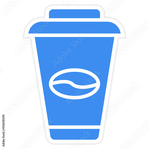 Coffee Cups Icon Style