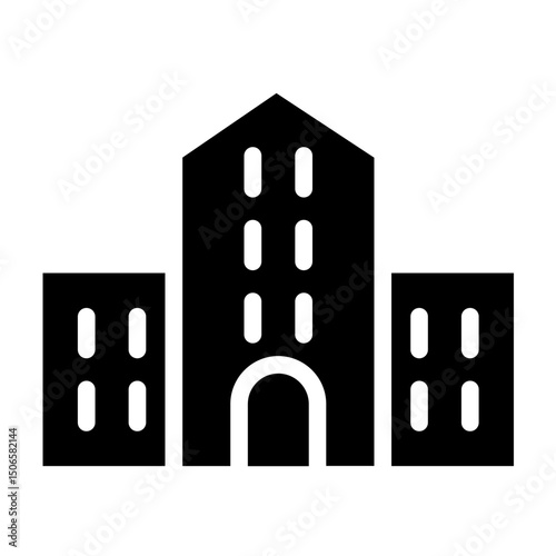 Apartments Line Icon Style
