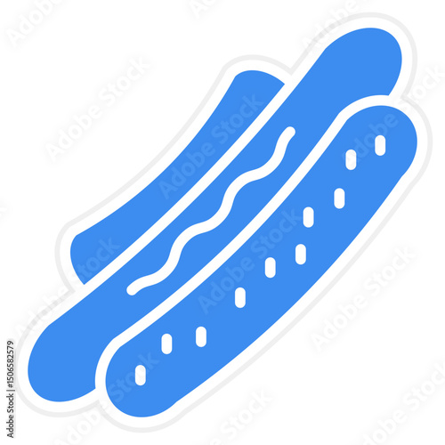 Hot Dog Icon Style