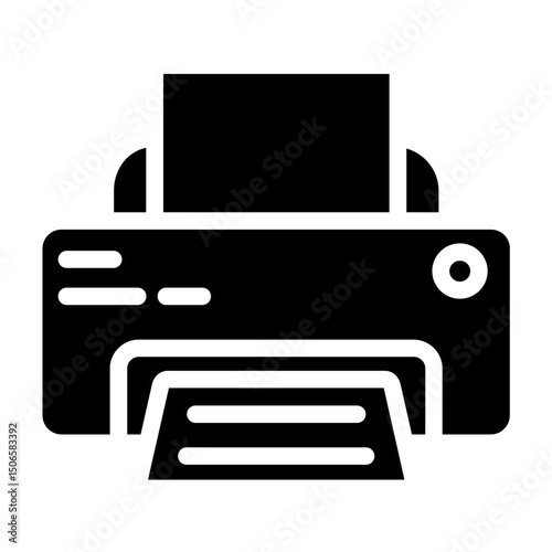 Printer Line Icon Style