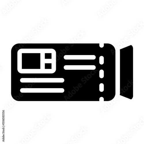 Passbook Line Icon Style
