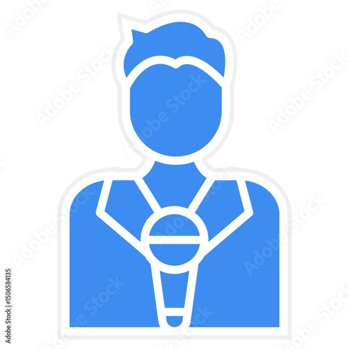 Journalist Male Icon Style