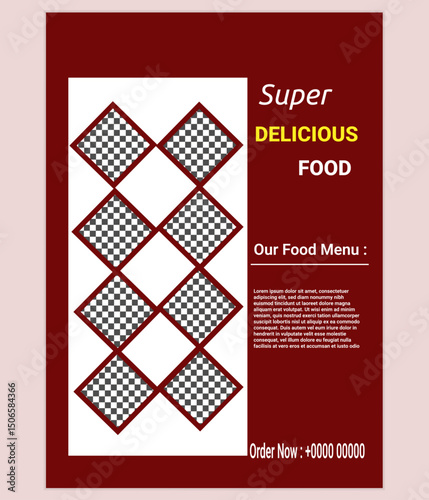 Professional Restaurant Flyer Design Template, Creative Restaurant Flyer Design Template, Modern Restaurant Flyer Design Template.