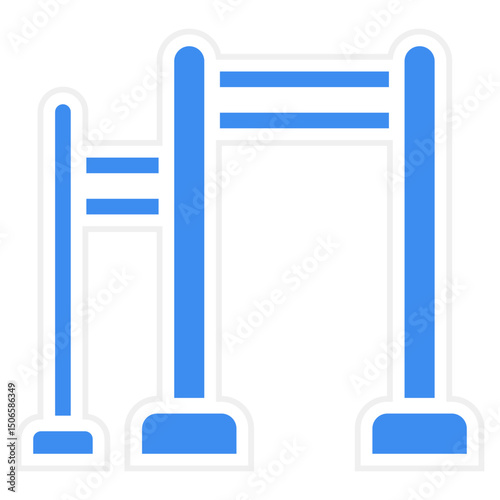 Chin Up Bar Icon Style
