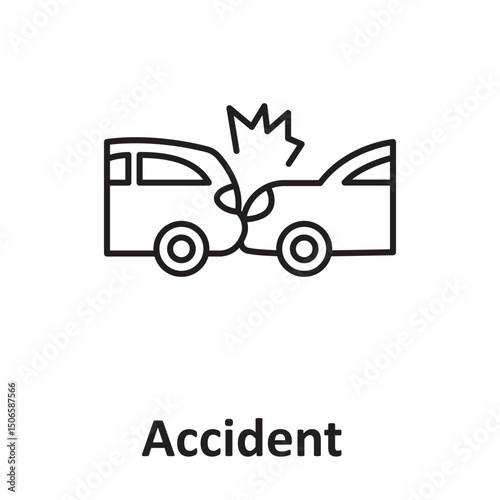 Accident :Vector Icon which can easily modify or edit