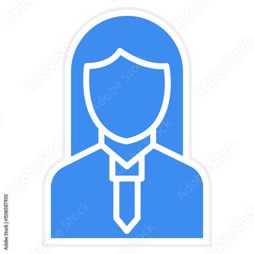 Manager Female Icon Style