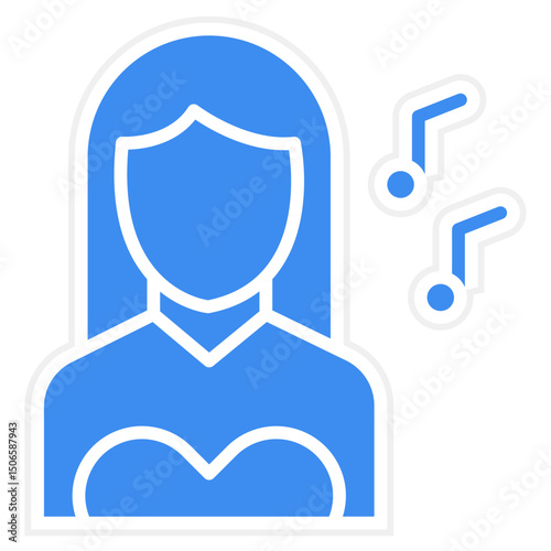 Musician Female Icon Style
