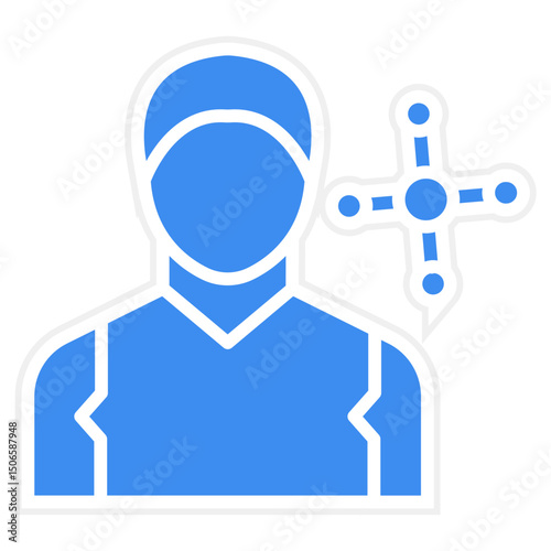Network Specialist Male Icon Style