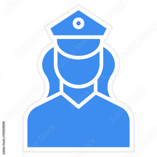 Policewoman Icon Style