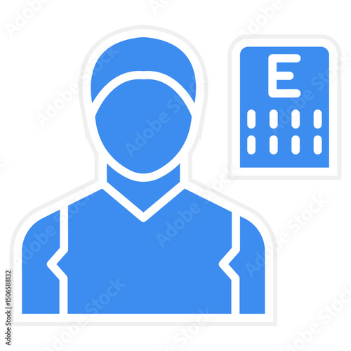 Optometrist Male Icon Style