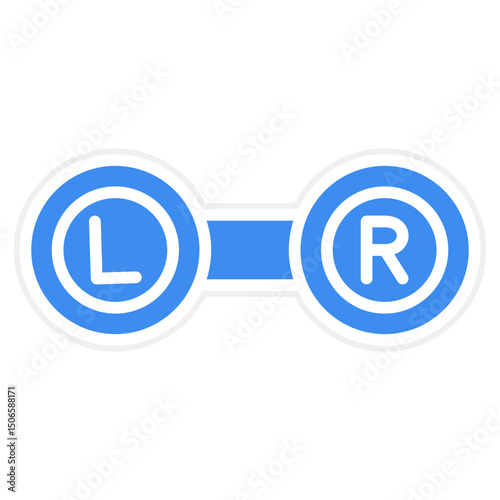 Contact Lense Case Icon Style
