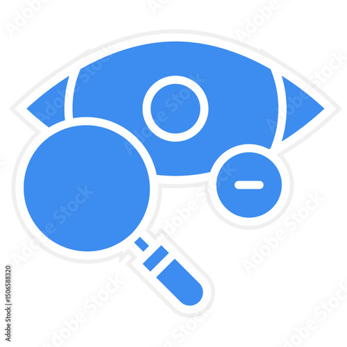 Manual Eye Examination Icon Style