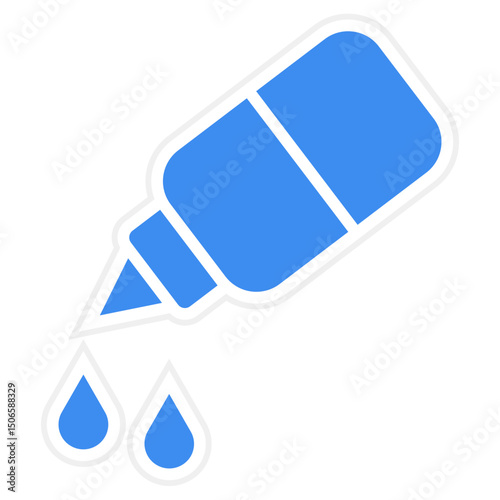 Medical Eye Drops Icon Style