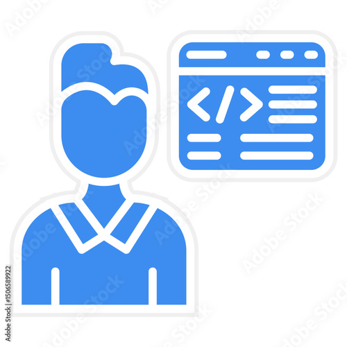 Citizen Developer Male Icon Style