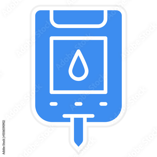 Glucose Checkup Icon Style