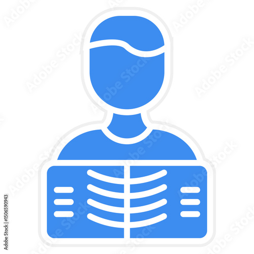 Man X ray Icon Style
