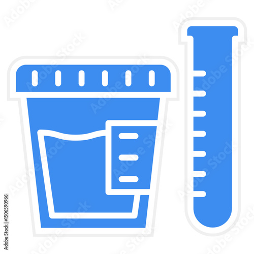 Urine Test Icon Style