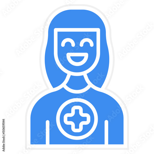 Female Patient Icon Style