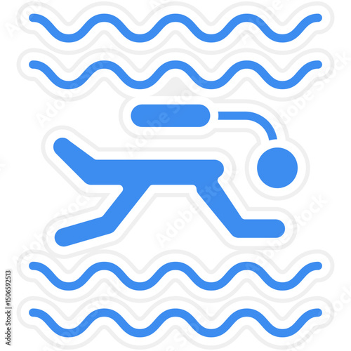 Diving Icon Style