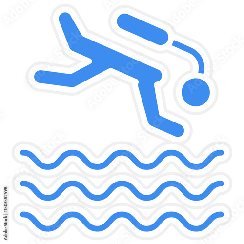 Freediving Icon Style