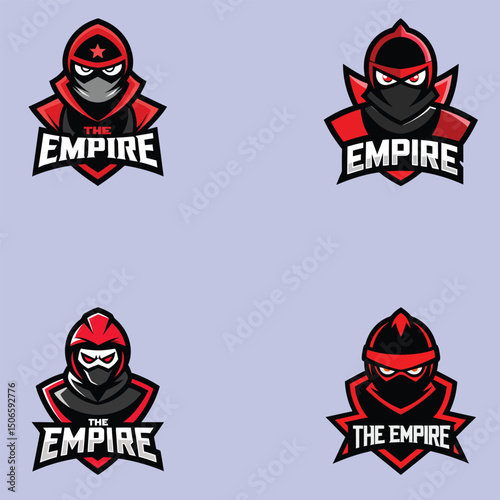 Red Ninja Empire Esports Logo Bundle
