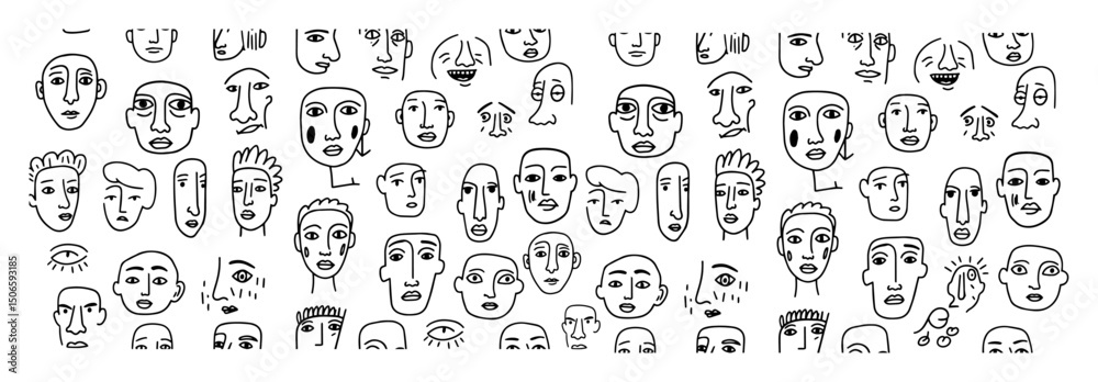 abstract face line drawing collection abstract face line drawing collection
