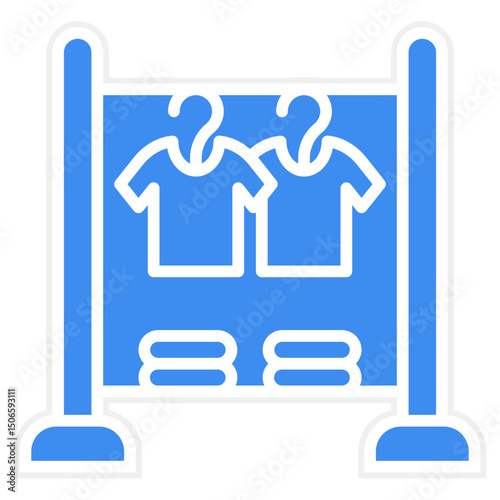 Clothing Rack Icon Style