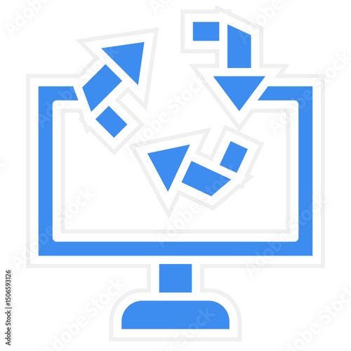 Electronics Recycling Icon Style