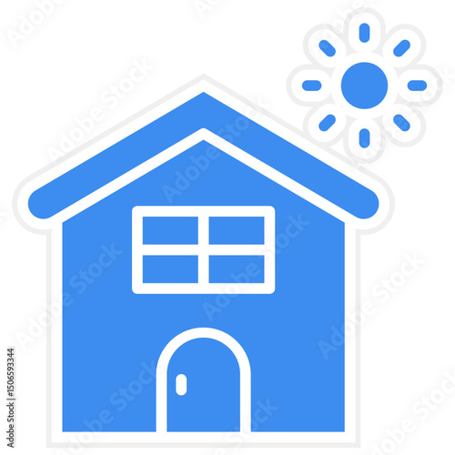 Home Insulation Icon Style