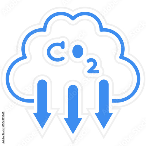 Greenhouse Gases Icon Style