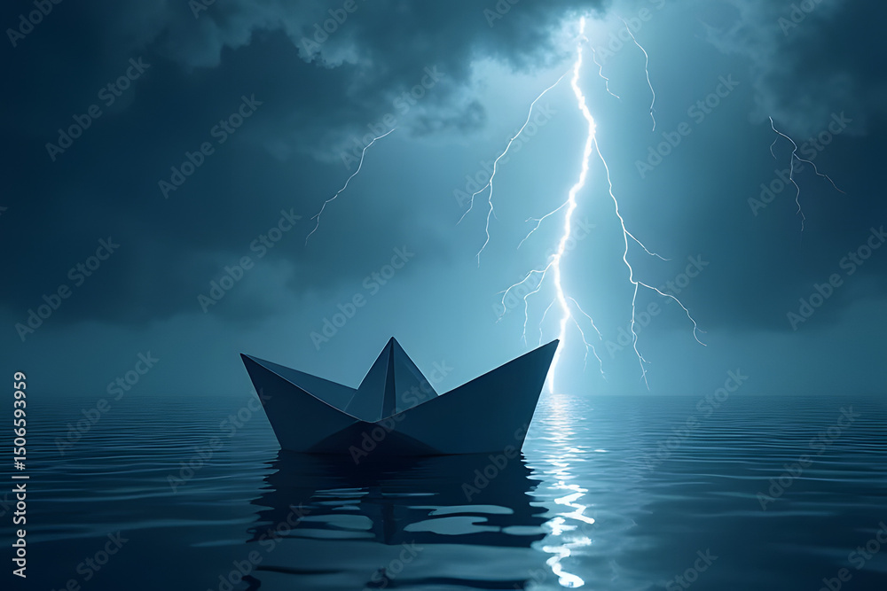 Obraz premium ship in the ocean