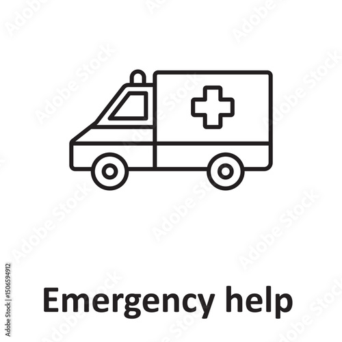 Emergency help :Vector Icon which can easily modify or edit
