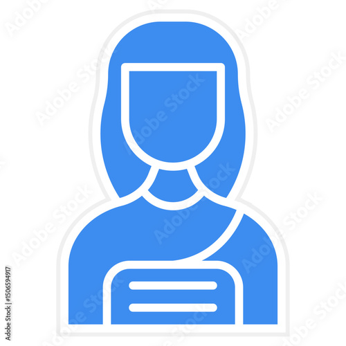 Neanderthal Woman Icon Style