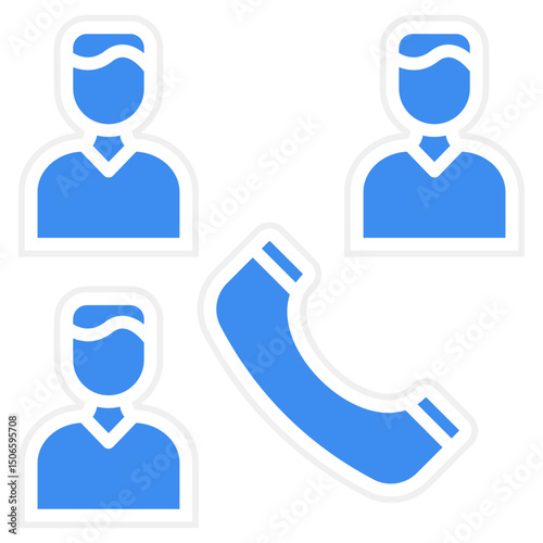 Conference Call Icon Style
