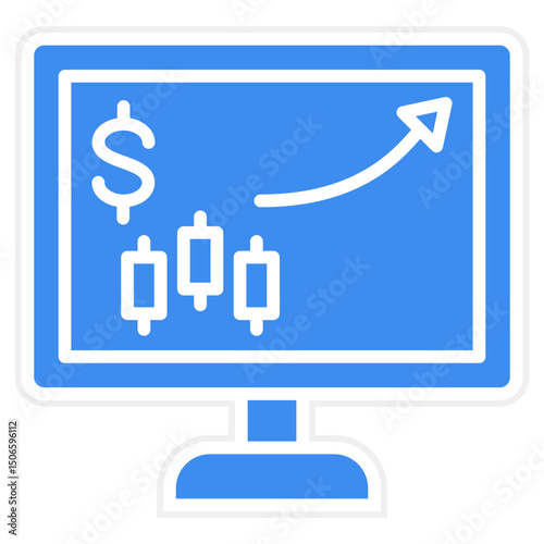 Online Trading Icon Style