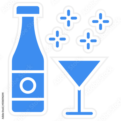 Alcohol Addiction Icon Style