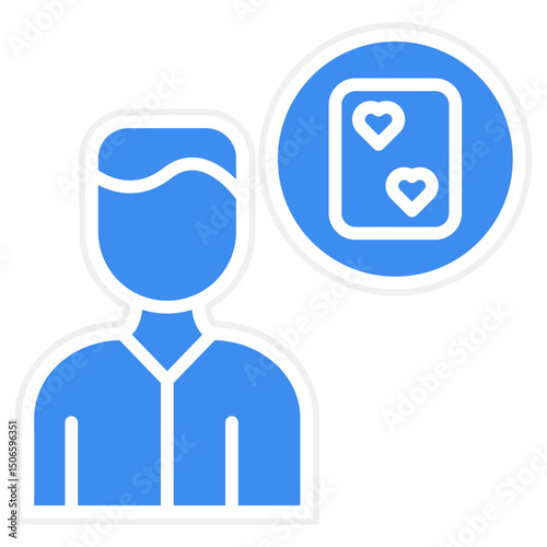 Gambling Addiction Icon Style