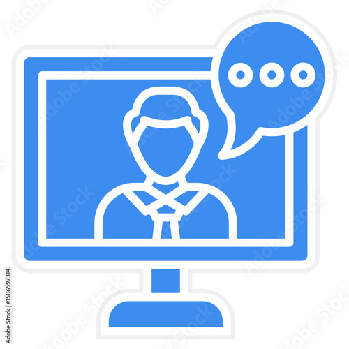 Online Consulting Icon Style
