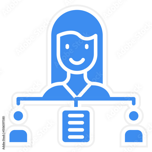 Delegation Of Work Icon Style