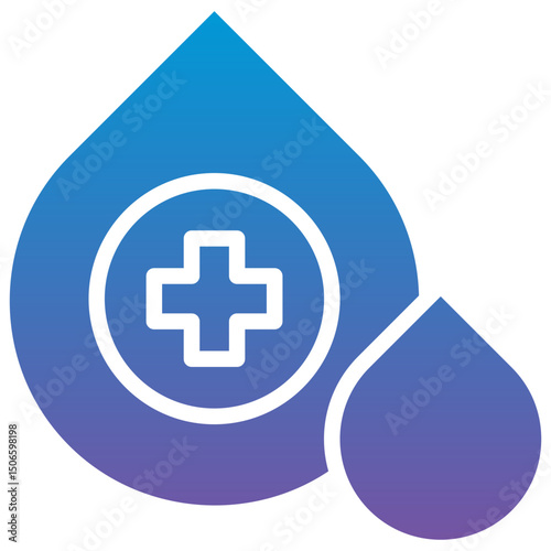 Blood Glucose Drop Icon