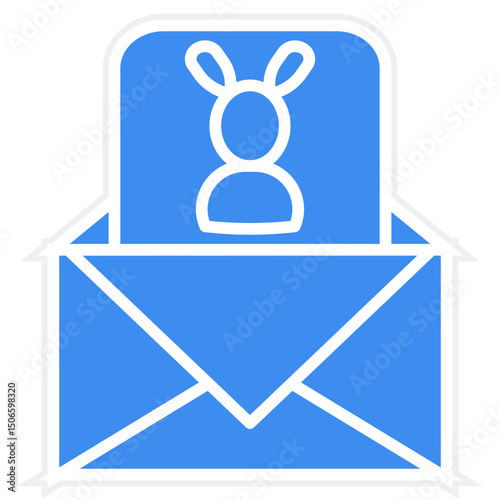 Easter Letter Icon Style