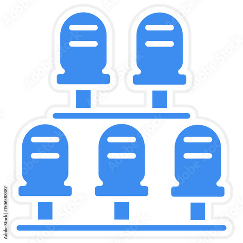 Stadium Seats Icon Style