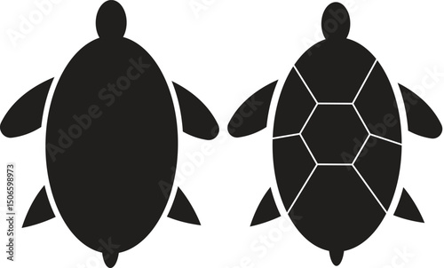 Detailed Vector Illustration of a Sea Turtle Swimming Underwater with Ocean Elements