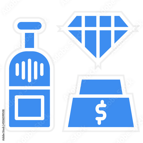 Luxury Items Icon Style