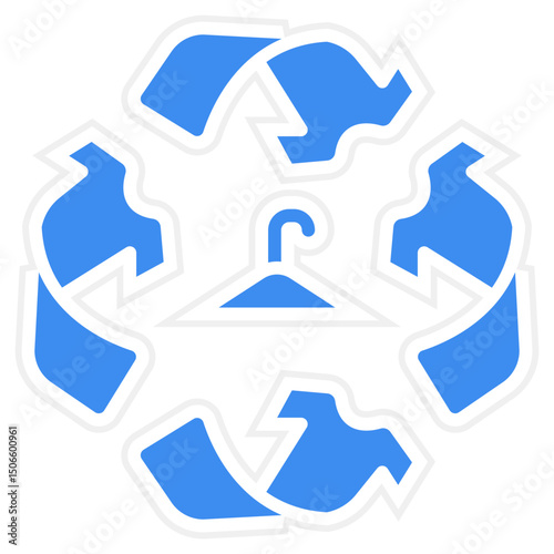 Fabric Recycle Icon Style