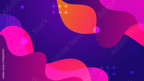 Wave Fluid Gradient Vector Background