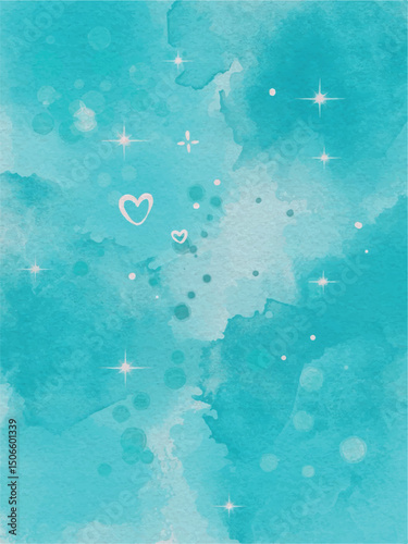 blue watercolor abstract hand painted background illustration art