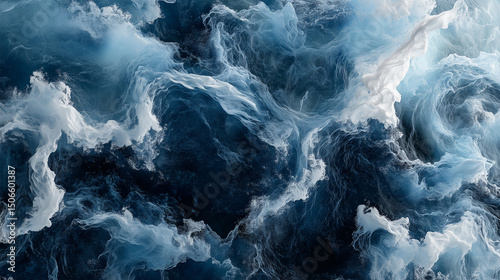 Serene Ocean Views and Flowing Fabric Concepts – Abstract & Scenic Coastal Backgrounds